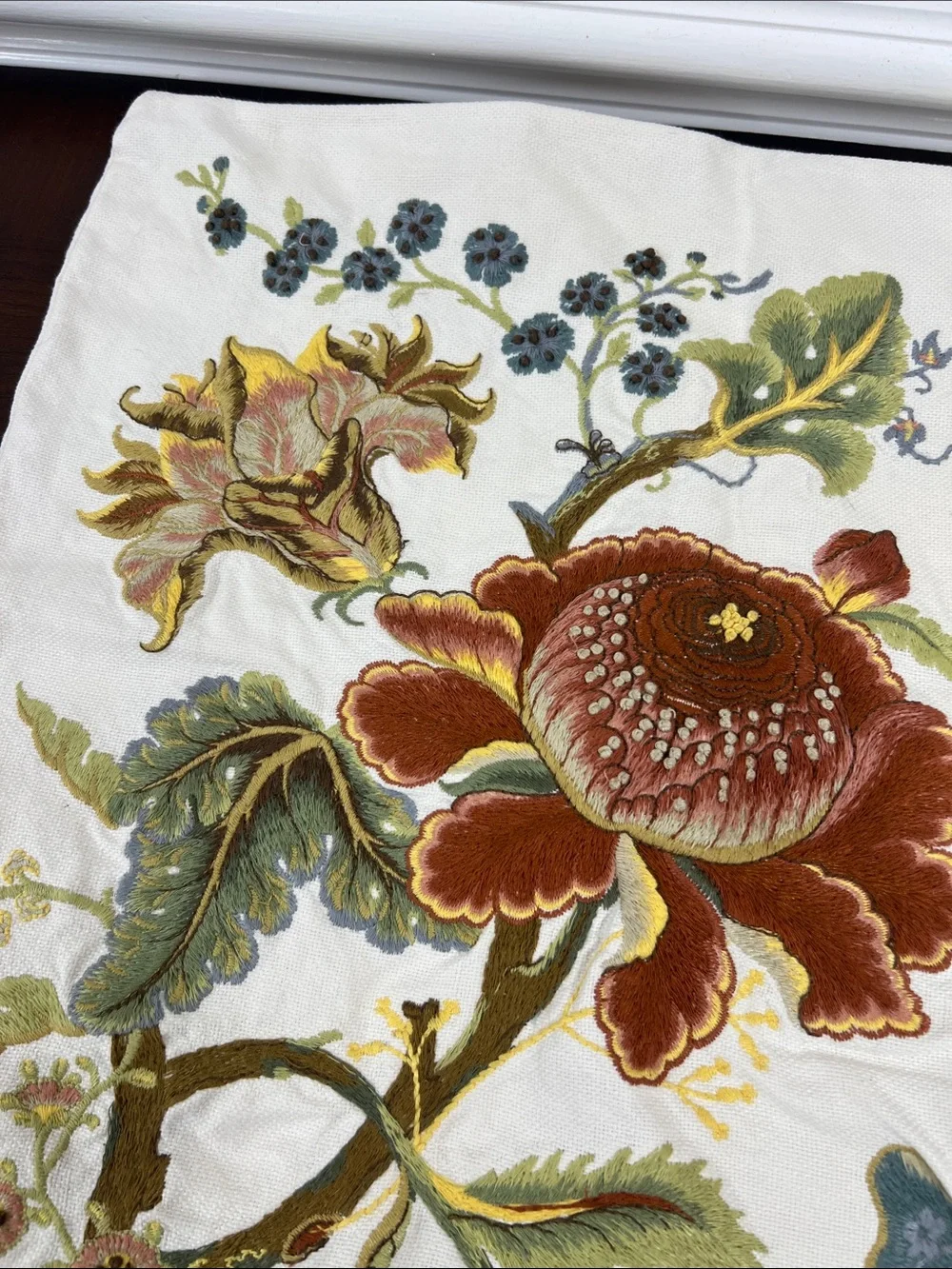 Pottery Barn Embroidered Pillow Cover